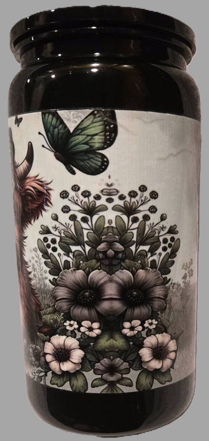Highland Cow Cold Beverage Container